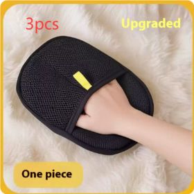Pet Hair Remover Mitt Pet Hair Remover Gloves Deshedding Brush Glove For Dog Cat Rabbit With Long Short Curly Hair (Option: Hair Removal Gloves-3PCS)